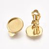 201 Stainless Steel Clip-on Earring Findings STAS-T045-34C-G-3