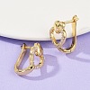 Brass Micro Pave Clear Cubic Zirconia Clip-on Earrings EJEW-F895-22B-G-3