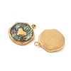 304 Stainless Steel Pave Natural Paua Shell Pendants STAS-F319-02B-G01-2