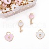 80Pcs 4 Style Alloy Enamel Charms ENAM-LS0001-11LG-3