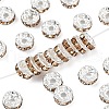 Brass Grade A Rhinestone Spacer Beads RB-A014-Z8mm-14S-1