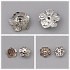 30Pcs 3Style 5-Petal Iron Bead Caps IFIN-CC0001-04-1
