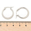 Tarnish Resistant 304 Stainless Steel Hoop Earrings EJEW-F105-23P-3