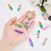 HOBBIESAY 12Pcs 4 Style Glass Pendants GLAA-HY0001-03-3