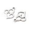 Non-Tarnish 316 Surgical Stainless Steel Charms STAS-Q314-21P-2