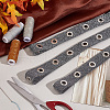   9 Yards Glitter Polyester Ribbon with Alloy Eyelets OCOR-PH0002-94A-5