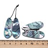 2Pcs Natural Black Lip Shell Pendants FIND-Z079-01E-3