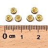Brass Grade A Rhinestone Spacer Beads RSB034NF-09G-2