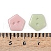 2-Hole Glass Buttons PORC-R010-03-3