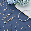 CREATCABIN 1760Pcs 8 Style Glass Twisted Bugle Beads SEED-CN0001-42-4