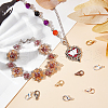 SOFPLATE 480Pcs 8 Colors Zinc Alloy Lobster Claw Clasps FIND-SP0001-28-4