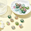20Pcs 5 Colors Transparent Resin European Rondelle Beads RPDL-YW0001-13A-4