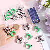 SUNNYCLUE 116Pcs 2 Styles Rabbit/Frog Food Grade Silicone Focal Beads SIL-SC0002-34-3