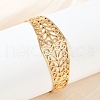 304 Stainless Steel Cuff Bangles for Women BJEW-U045-04G-3