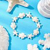 Synthetic Turquoise Beaded Stretch Bracelets for Men Women BJEW-JB11761-01-1