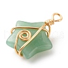 Natural Mixed Stone Pendants PALLOY-JF01710-2