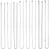 SUNNYCLUE 8Pcs 8 Styles 304 Stainless Steel Chain Necklaces Set NJEW-SC0001-07-1
