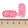 Spray Painted Transparent Glass Connector Charms X1-GLAA-H035-06F-3