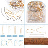Brass Stud Earring Findings KK-TA0007-75-4
