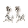 Rack Plating Tibetan Style Alloy European Dangle Charms PALLOY-P289-23AS-2