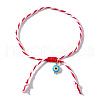 Handmade Adjustable Nylon Cord Braided Bracelets QO3060-3-2