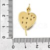 Brass Micro Pave Cubic Zirconia Pendants KK-S523-15G-4