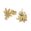 Ion Plating(IP) 304 Stainless Steel Stud Earring Findings STAS-I206-18G-2