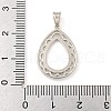 925 Sterling Silver Pendant Setting with Prongs Mounting STER-B005-29P-3