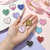 5 Sets 5 Colors Alloy Enamel Split Pendant ENAM-YW0001-98B-4