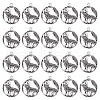 SUNNYCLUE 60Pcs Tibetan Style Alloy Howling Wolf Pendants TIBEP-SC0002-66-1