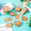  150Pcs 5 Styles Kraft Paper Earring Display Cards DIY-TA0006-04-5