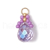 Glass Seed Beaded Pendants PALLOY-MZ00599-2