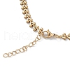 Ion Plating(IP) 304 Stainless Steel Cobs Chain Bracelets for Men Women STAS-B039-10G-3
