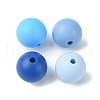 Round Food Grade Eco-Friendly Silicone Focal Beads SIL-F003-01B-2