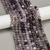 Natural Amethyst Beads Strands G-F591-25-8mm-1