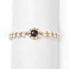 Glass & Shell Pearl Bead Bracele BJEW-TA00180-03-1