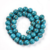 Dyed Synthetic Turquoise Round Beads Strands TURQ-Q100-01C-01-01-2
