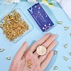 SUNNYCLUE 120Pcs Grade AA Brass Ice Pick Pinch Bails for Pendant Making KK-SC0005-20G-3