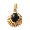 Natural Black Onyx(Dyed & Heated) Pendants STAS-C120-15G-06-1