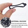 Gorgecraft 50Pcs 5 Styles Anti-Lost Silicone Pendant SIL-GF0001-34-6