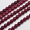 Natural Malaysia Jade Bead Strands G-A147-8mm-A09-3