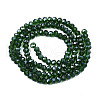 Electroplate Glass Beads Strands EGLA-A034-T1mm-B28-2