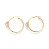 304 Stainless Steel Hoop Earrings STAS-D171-13G-1