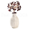 Mother's Day Natural Garnet Chips Money Tree Decorations DJEW-C016-01L-1