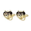 Rack Plating Alloy Enamel Pendants PALLOY-P291-05G-3
