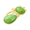 304 Stainless Steel Pendants STAS-V004-15G-01-2