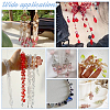   240Pcs 6 Colors Transparent Spray Painted Glass Charms GLAA-PH0002-97-3