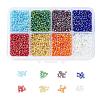 1 Box 12/0 Glass Seed Beads Transparent Colours Rainbow DIY Loose Spacer Mini Glass Seed Beads SEED-X0050-2mm-12-1