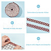 GOMAKERER about 10.5~11 yards Ethnic Style Polycotton Jacquard Leaf Ribbons OCOR-GO0001-15A-3