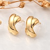 Brass Stud Earrings EJEW-Z083-02G-1